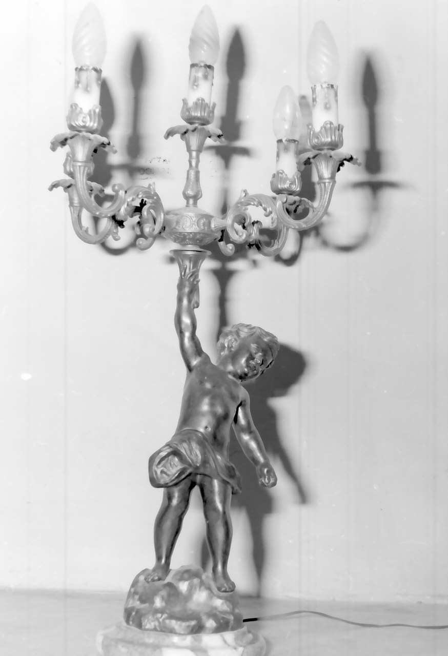 candelabro, opera isolata - bottega Italia meridionale (sec. XIX)