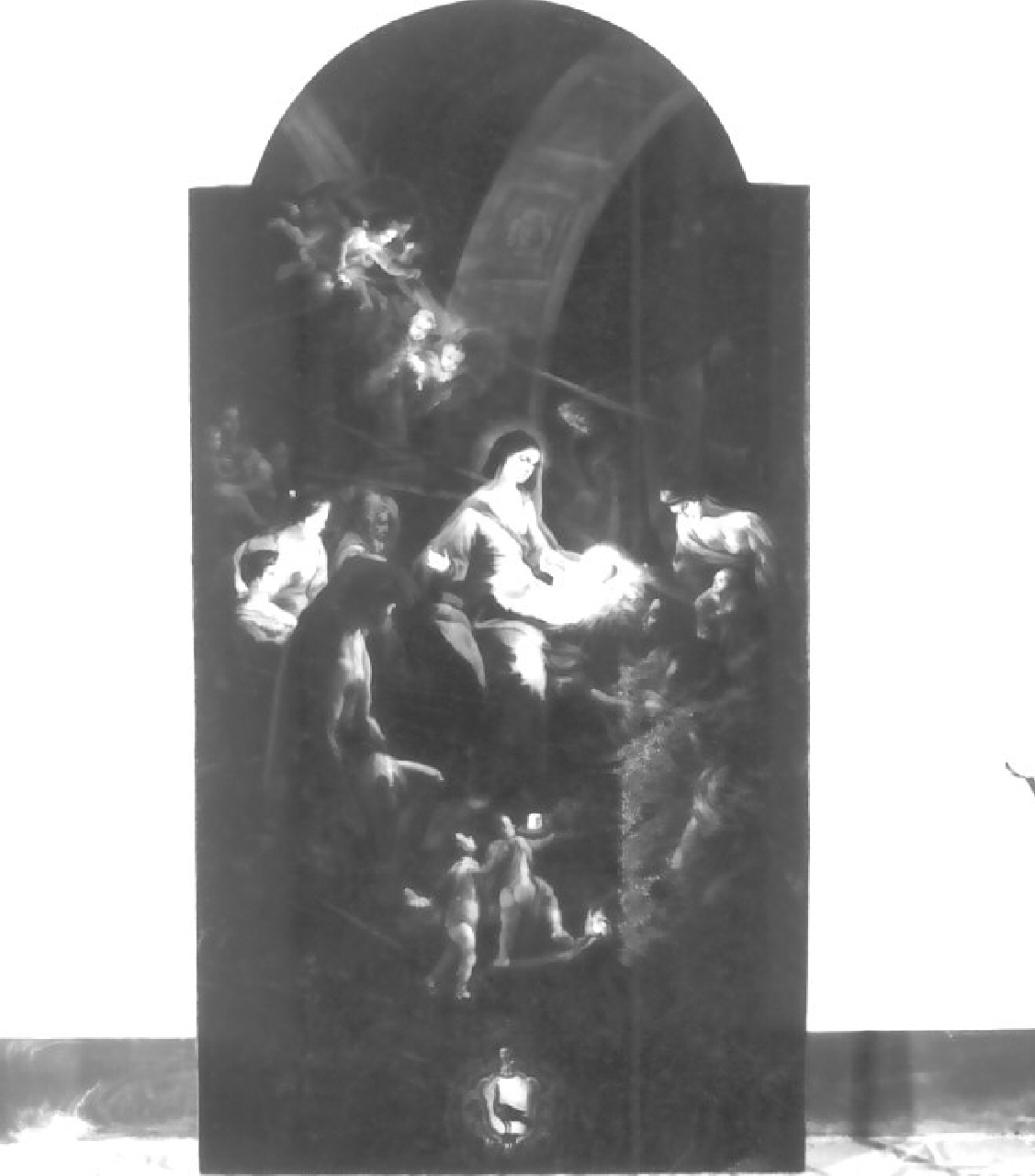 natività di Gesù (dipinto, opera isolata) - ambito Italia meridionale (sec. XVIII)
