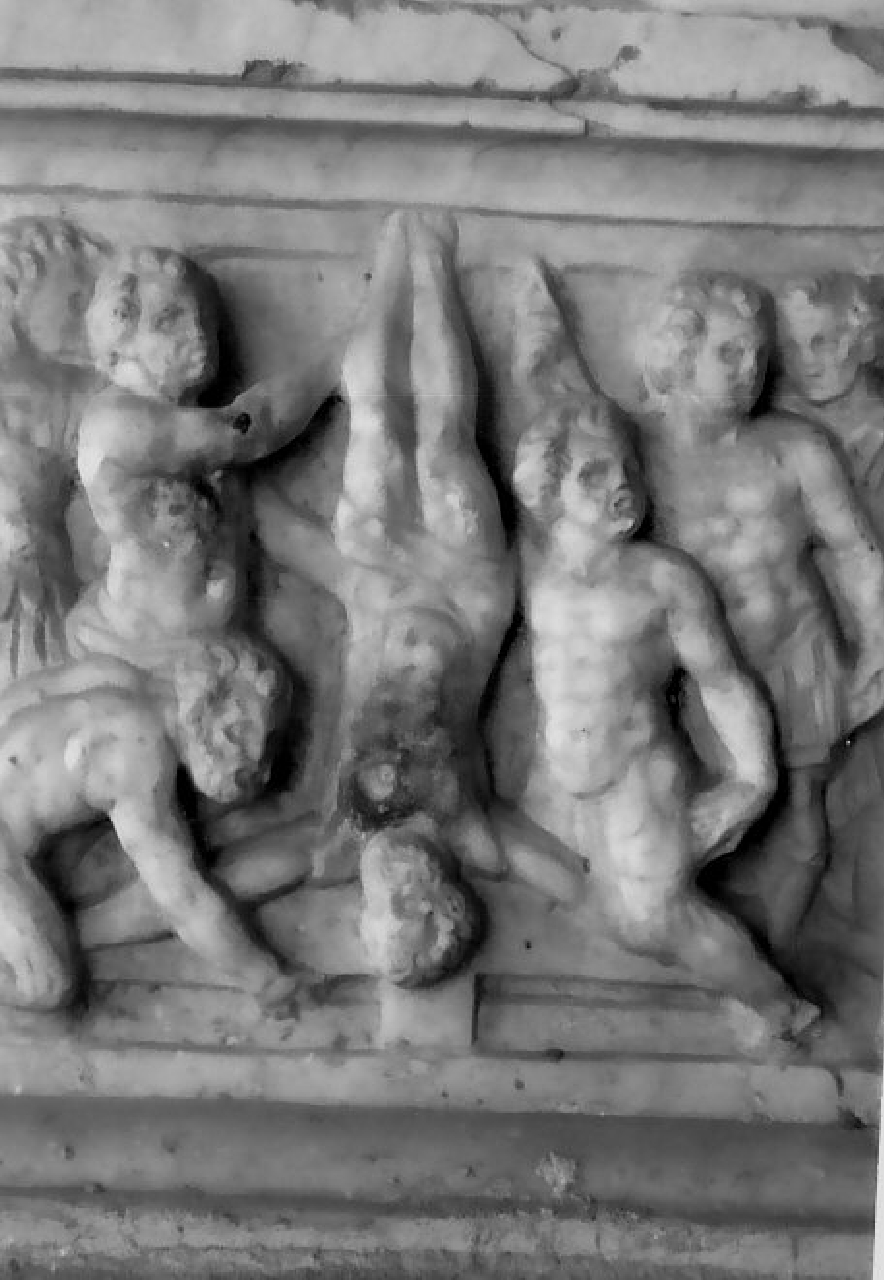 storie della vita di San Pietro (piedistallo di statua, opera isolata) - bottega Italia meridionale (sec. XVI)