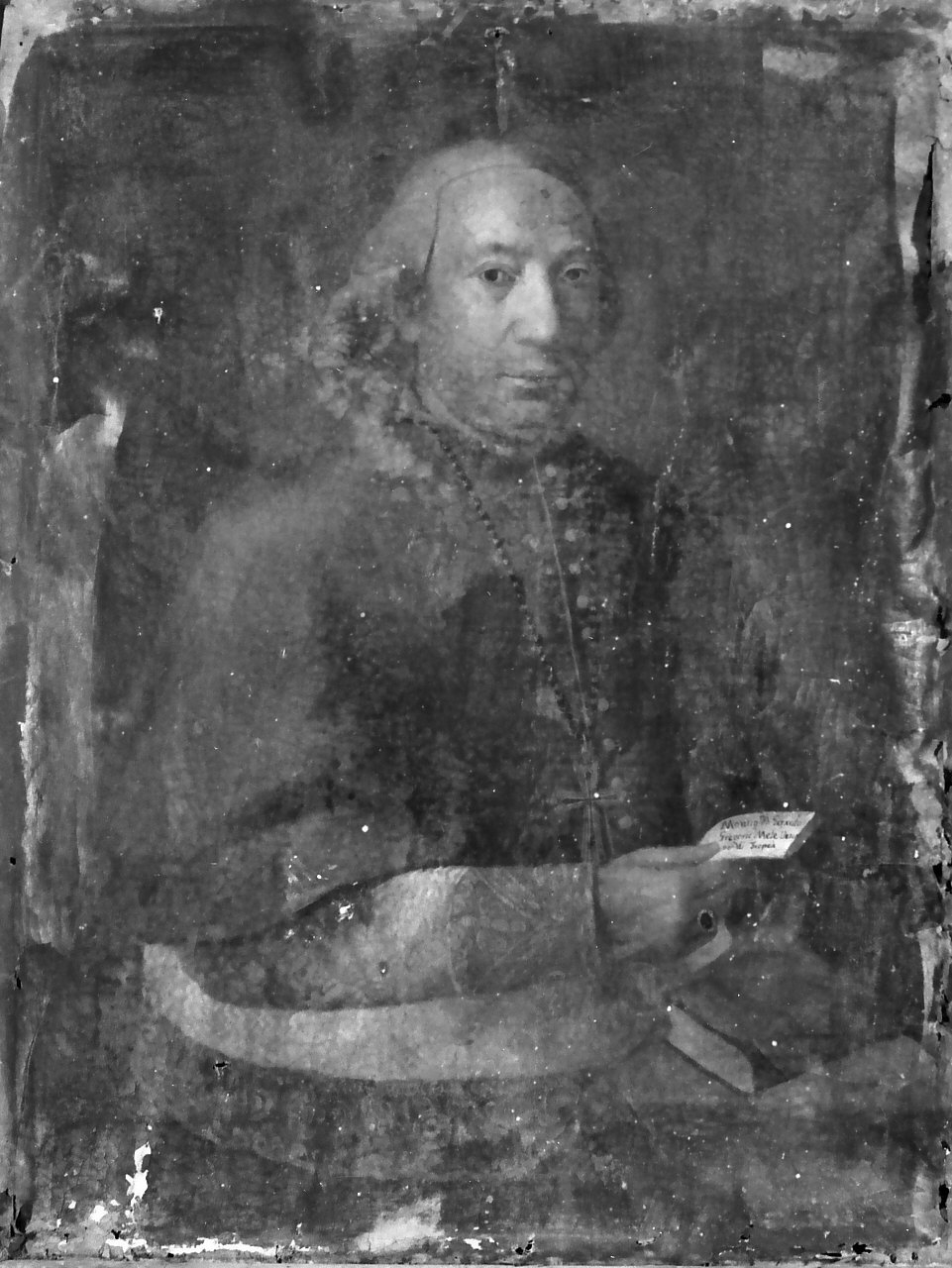 Ritratto di Mons. Gerardo Gregorio Mele, ritratto di ecclesiastico (dipinto, opera isolata) - ambito Italia meridionale (sec. XIX)