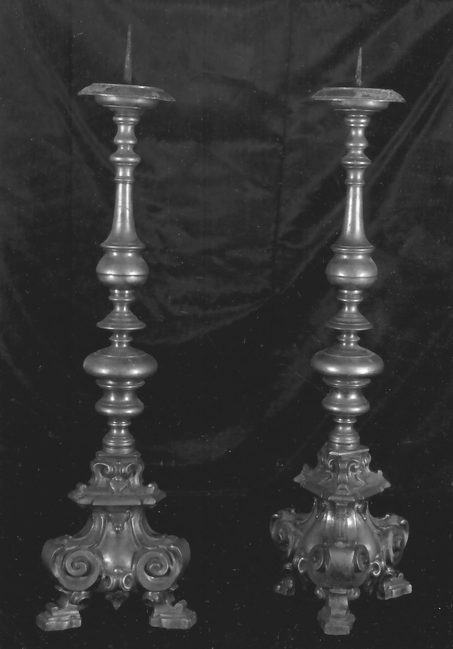 candeliere, serie - bottega Italia meridionale (fine/inizio secc. XIX/ XX)