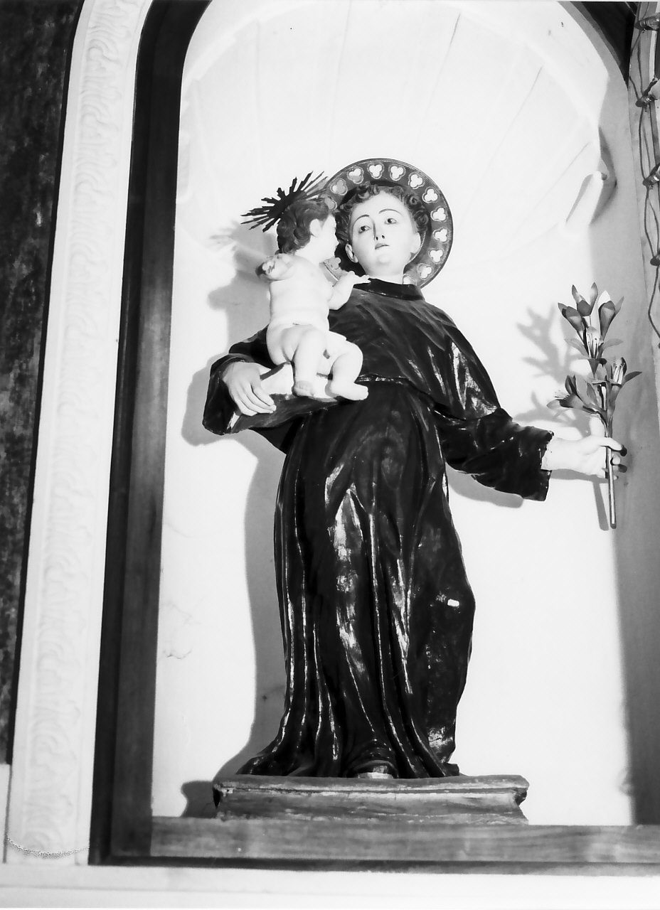 Sant'Antonio da Padova con il bambino (statua, opera isolata) - bottega Italia meridionale (seconda metà sec. XVIII)