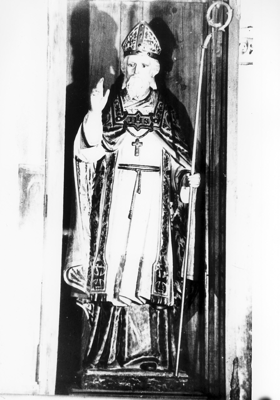 San Nicola da Tolentino (statua, opera isolata) - bottega Italia meridionale (sec. XIX)