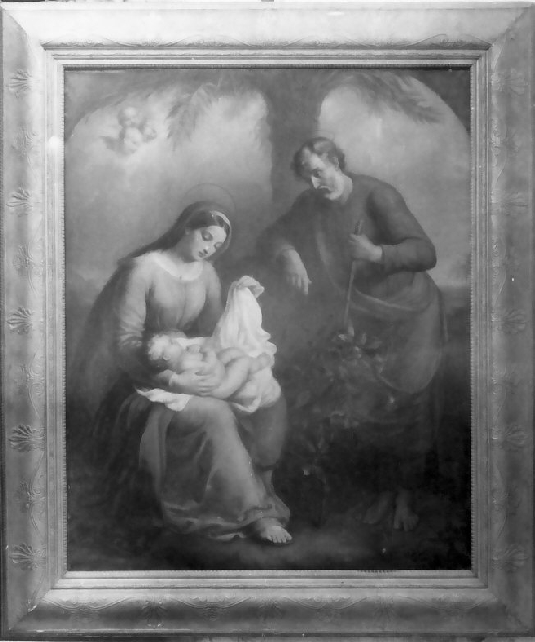 Sacra Famiglia (dipinto, opera isolata) - ambito napoletano (inizio sec. XIX)