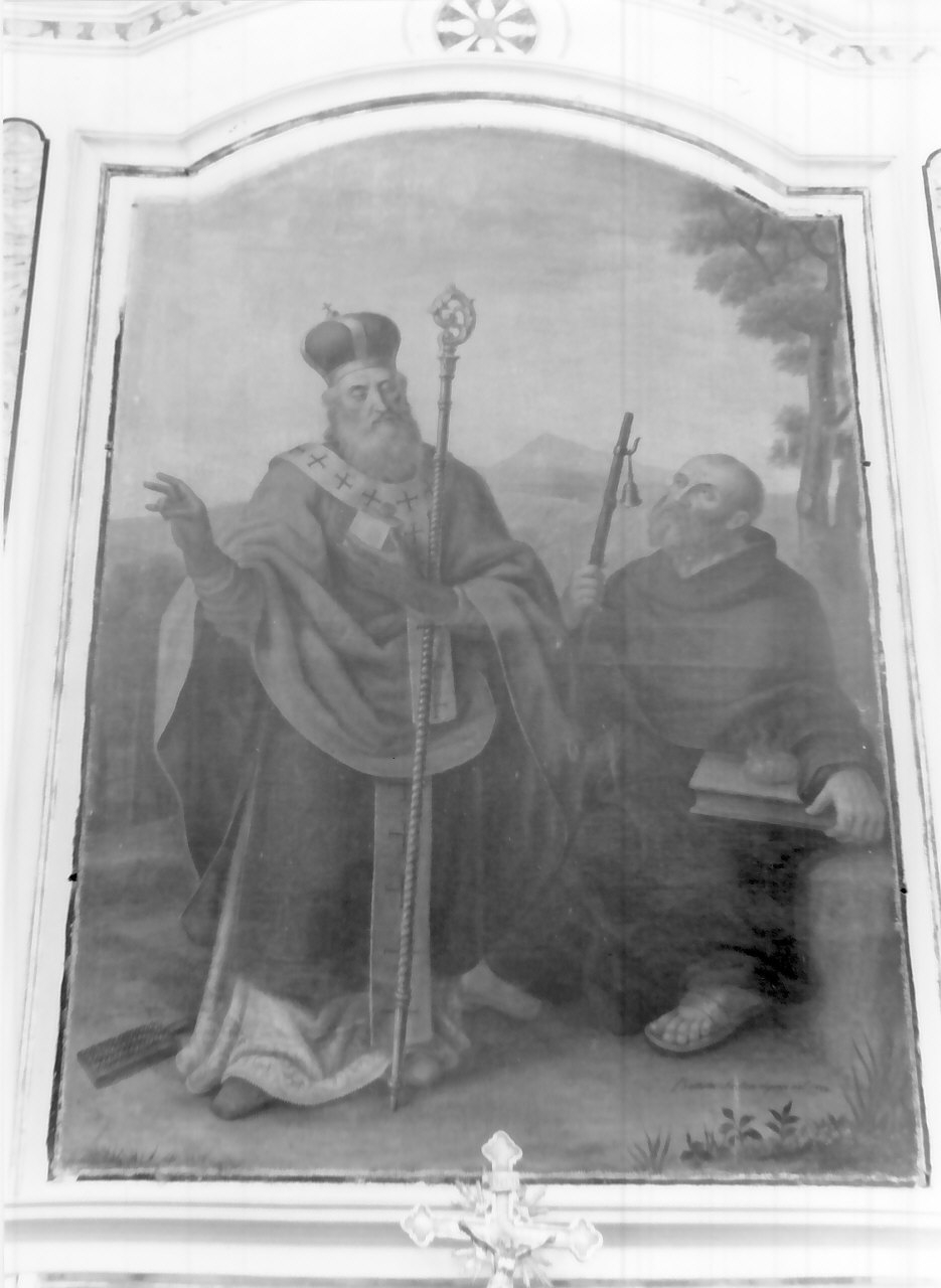 Sant'Antonio Abate (dipinto, opera isolata) di Santoro Giovanni Battista (sec. XIX)