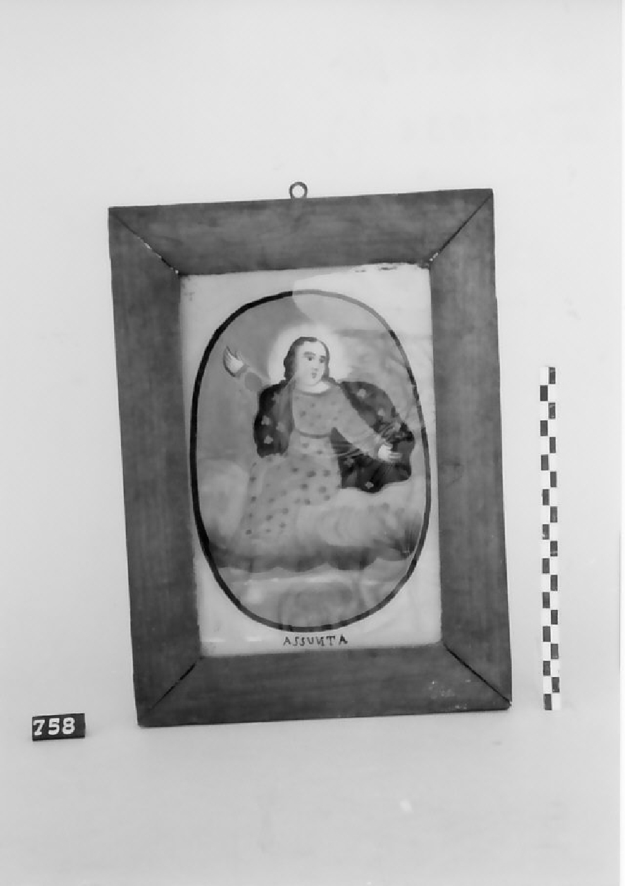 Madonna Assunta Vergine (anche Assunzione della Madonna) (dipinto, oggetti devozionali) - manifattura (sec. XIX fine)