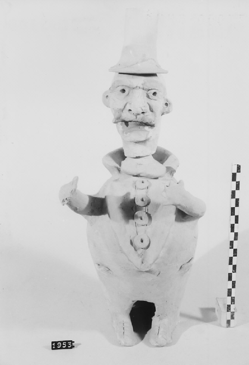 Busto maschile (recipiente, ceramica) di Gangemi Francesco Giuseppe (Ceramista) - bottega del ceramista (1968 ca)