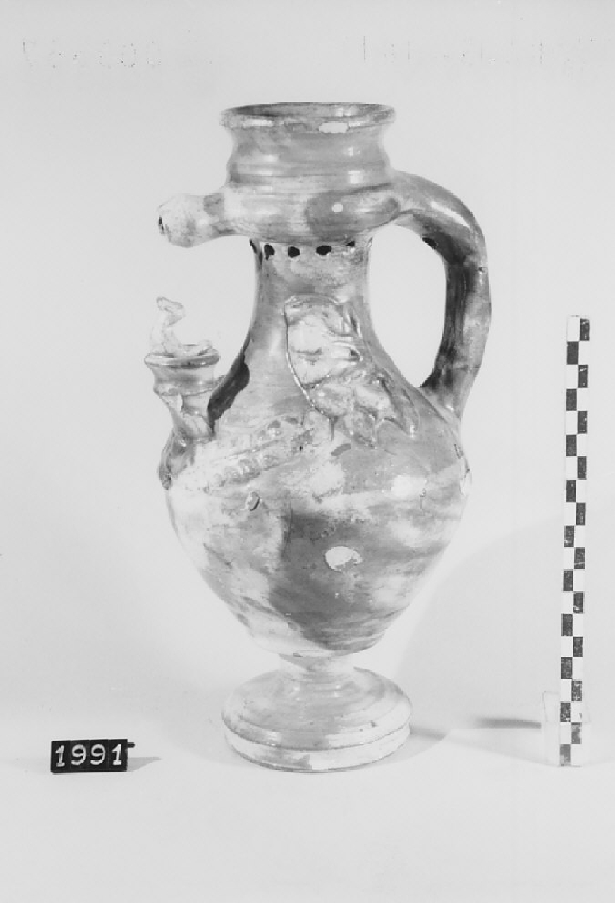 boccale a sagreta, ceramica - produzione di Seminara (sec. XX seconda metà)