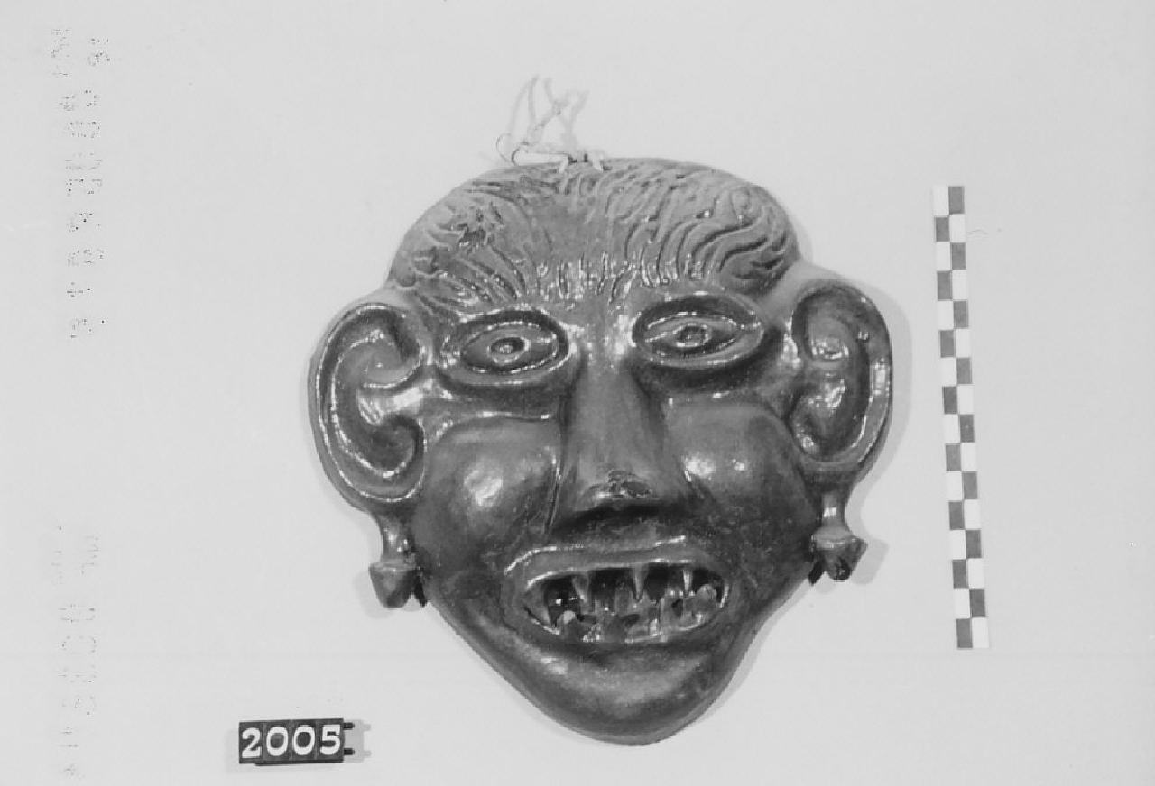 Volto mostruoso (maschera, ceramica) - produzione di Seminara (1960)