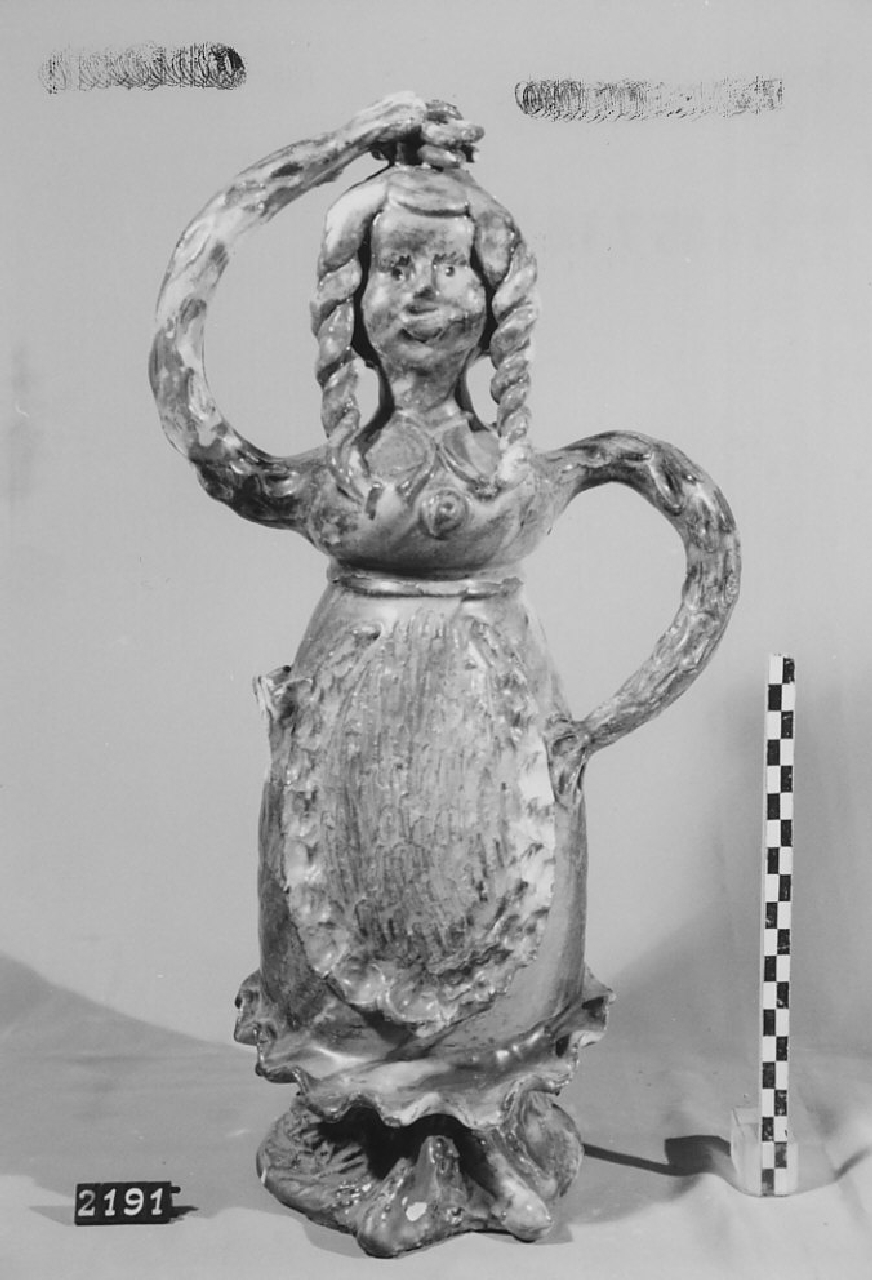 bottiglia, ceramica - produzione di Seminara (sec. XX seconda metà)