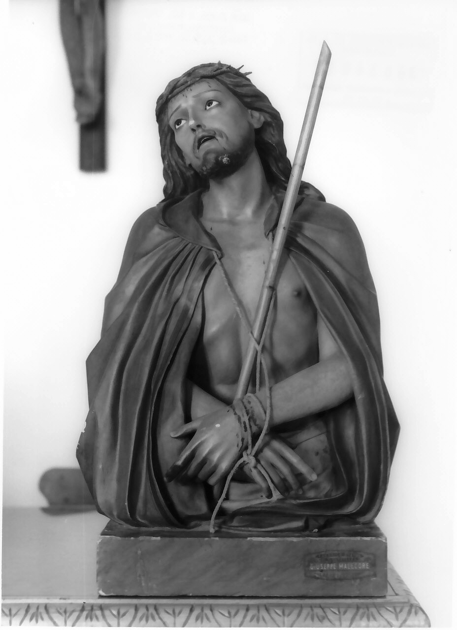 Ecce Homo (busto, opera isolata) di Malecore Giuseppe (inizio sec. XX)