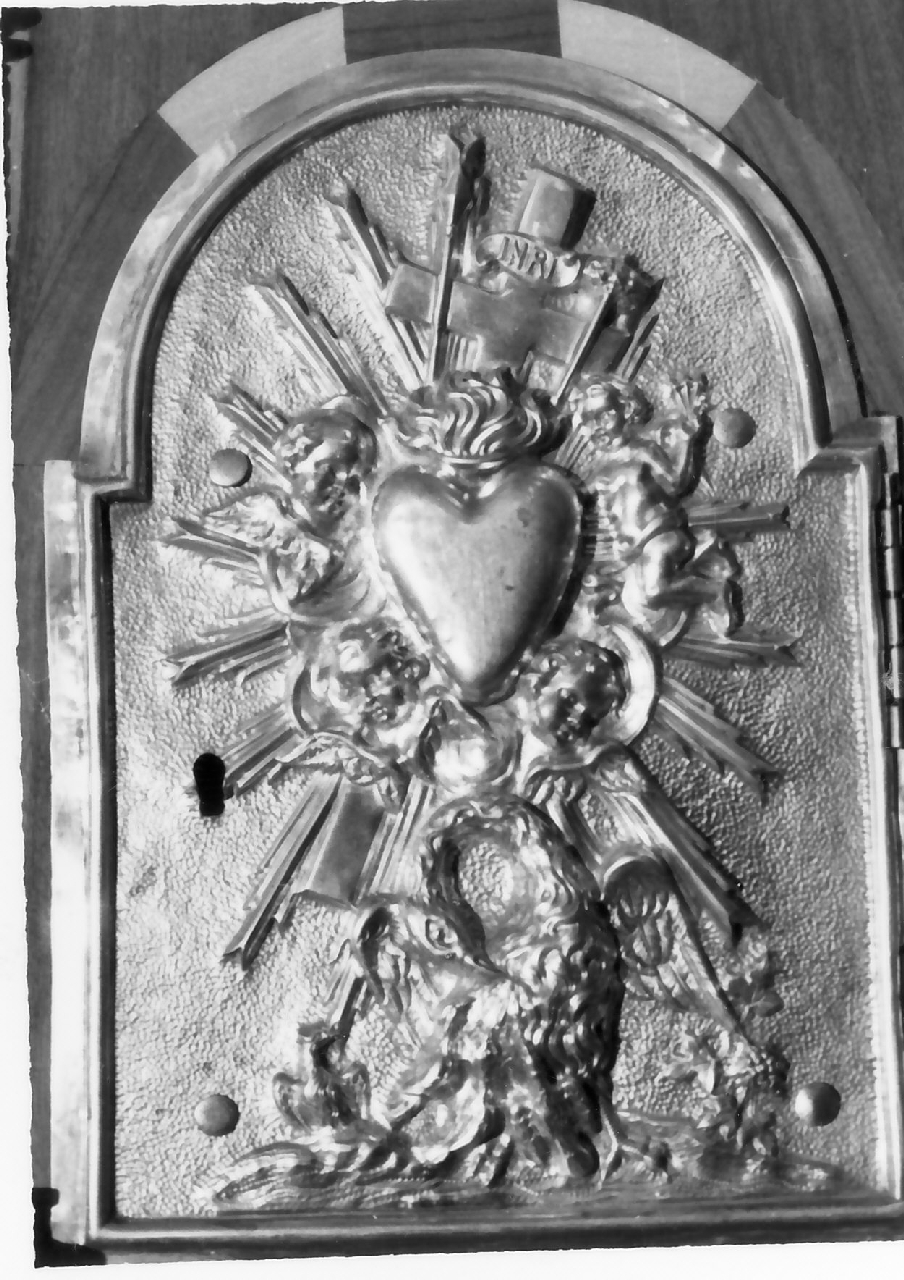 sportello di tabernacolo, opera isolata - bottega Italia meridionale (fine/inizio secc. XVIII/ XIX)