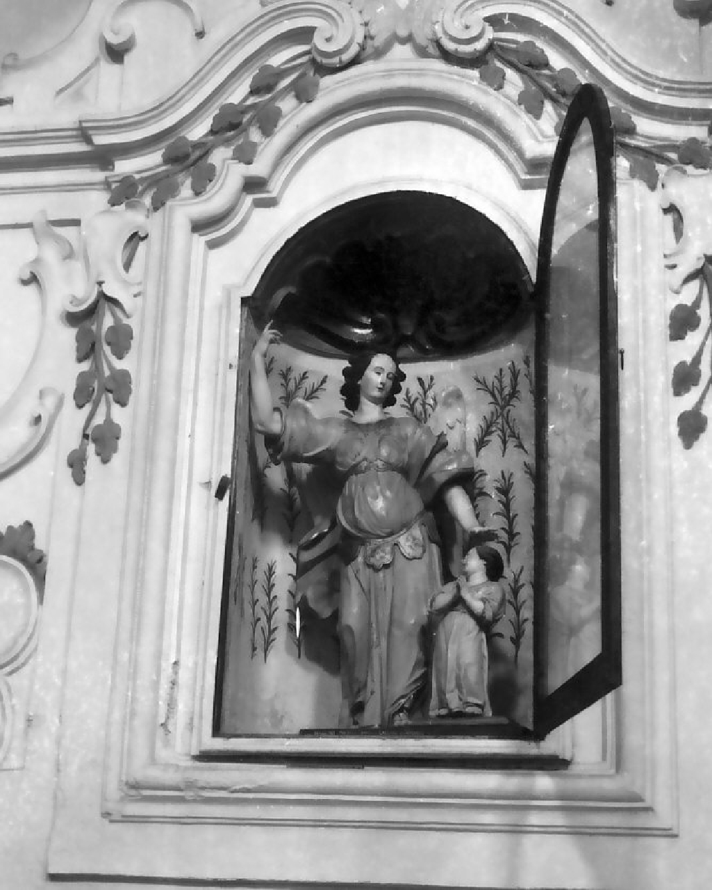 angelo custode (statua, opera isolata) - bottega calabrese (sec. XVIII)