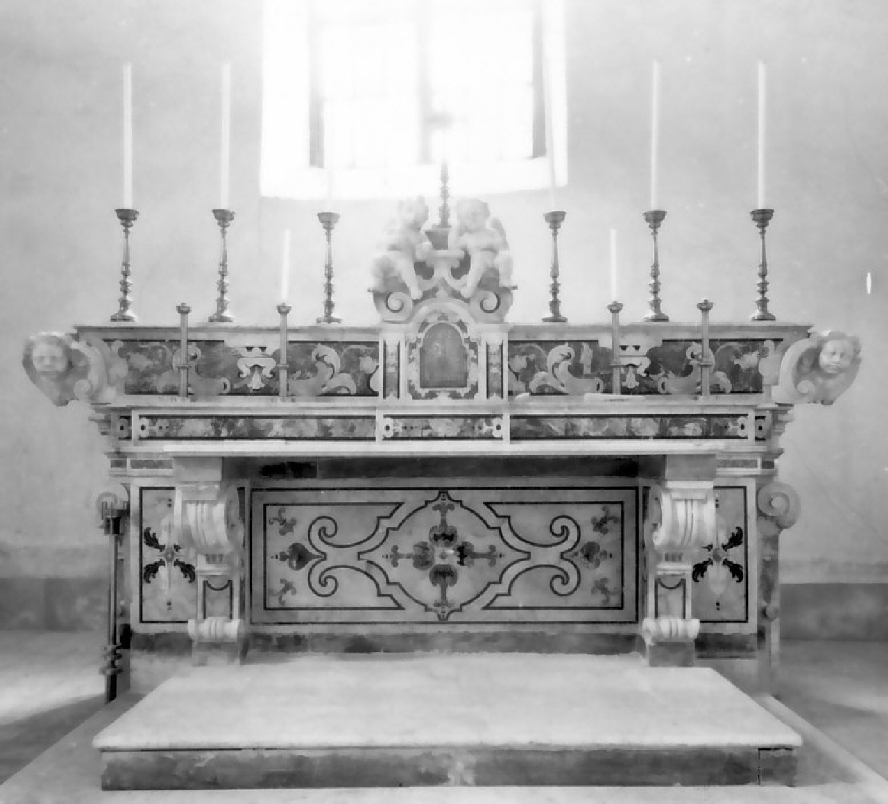 altare, opera isolata - bottega napoletana (inizio sec. XVIII)