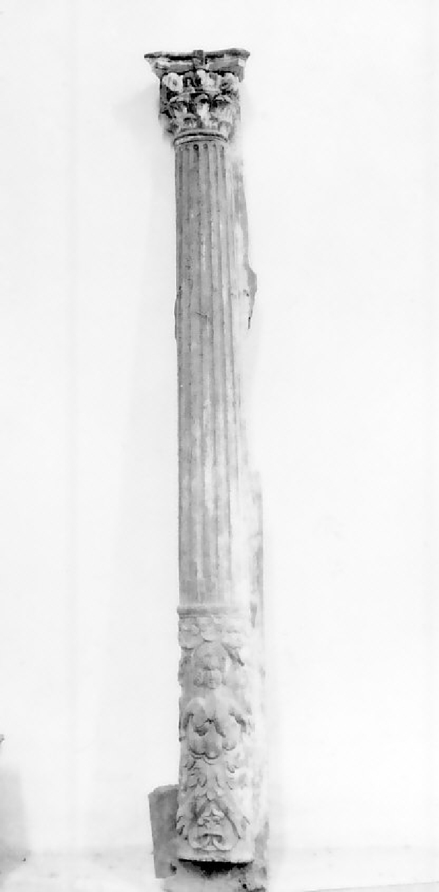 mostra d'altare, frammento - bottega calabrese (sec. XVII)