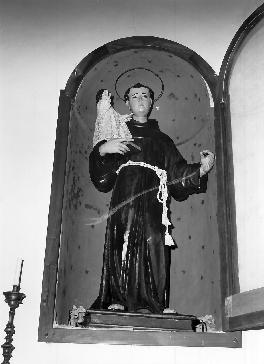 Sant'Antonio da Padova con il bambino (statua, opera isolata) - bottega cosentina (sec. XVIII)
