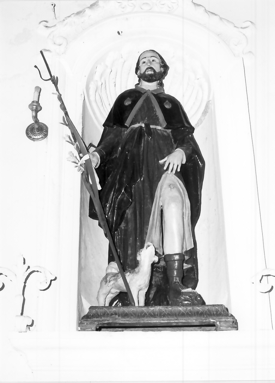 San Rocco (statua, opera isolata) - bottega Italia meridionale (sec. XIX)