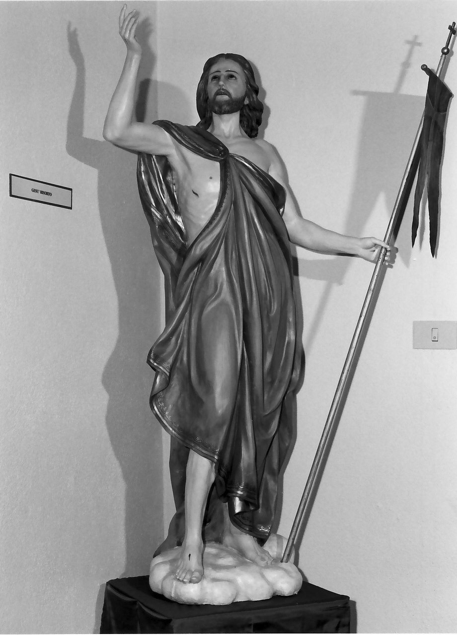 Cristo risorto (statua, opera isolata) - bottega Italia meridionale (seconda metà sec. XIX)