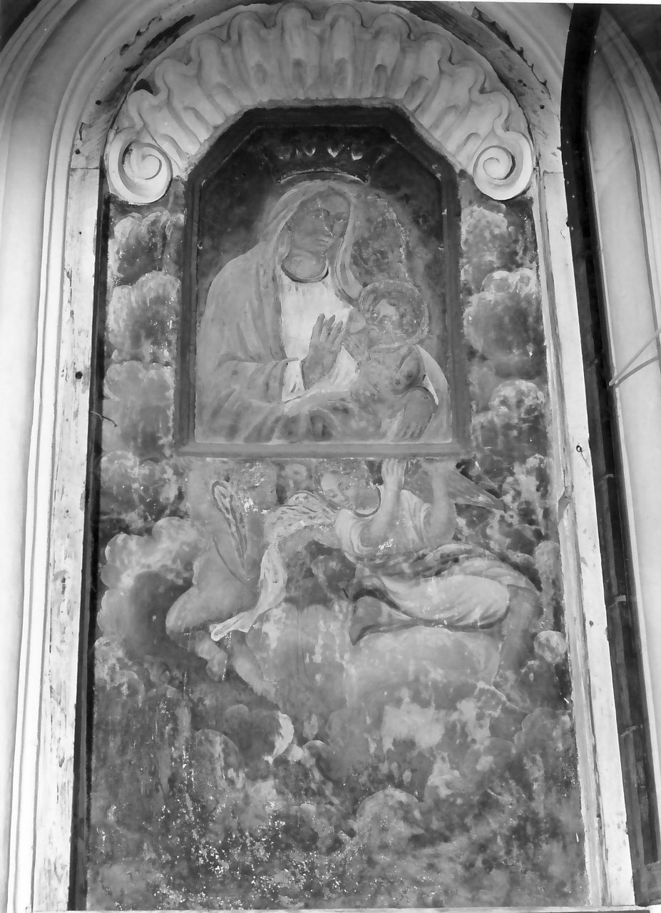 Santa Maria di Coraca, Madonna con Bambino (dipinto, opera isolata) - ambito Italia meridionale (sec. XV, sec. XVI)