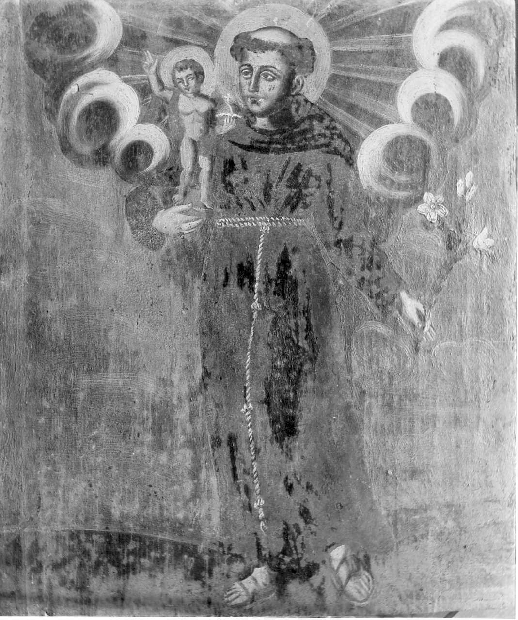 Sant'Antonio da Padova (dipinto, opera isolata) - ambito calabrese (sec. XIX)