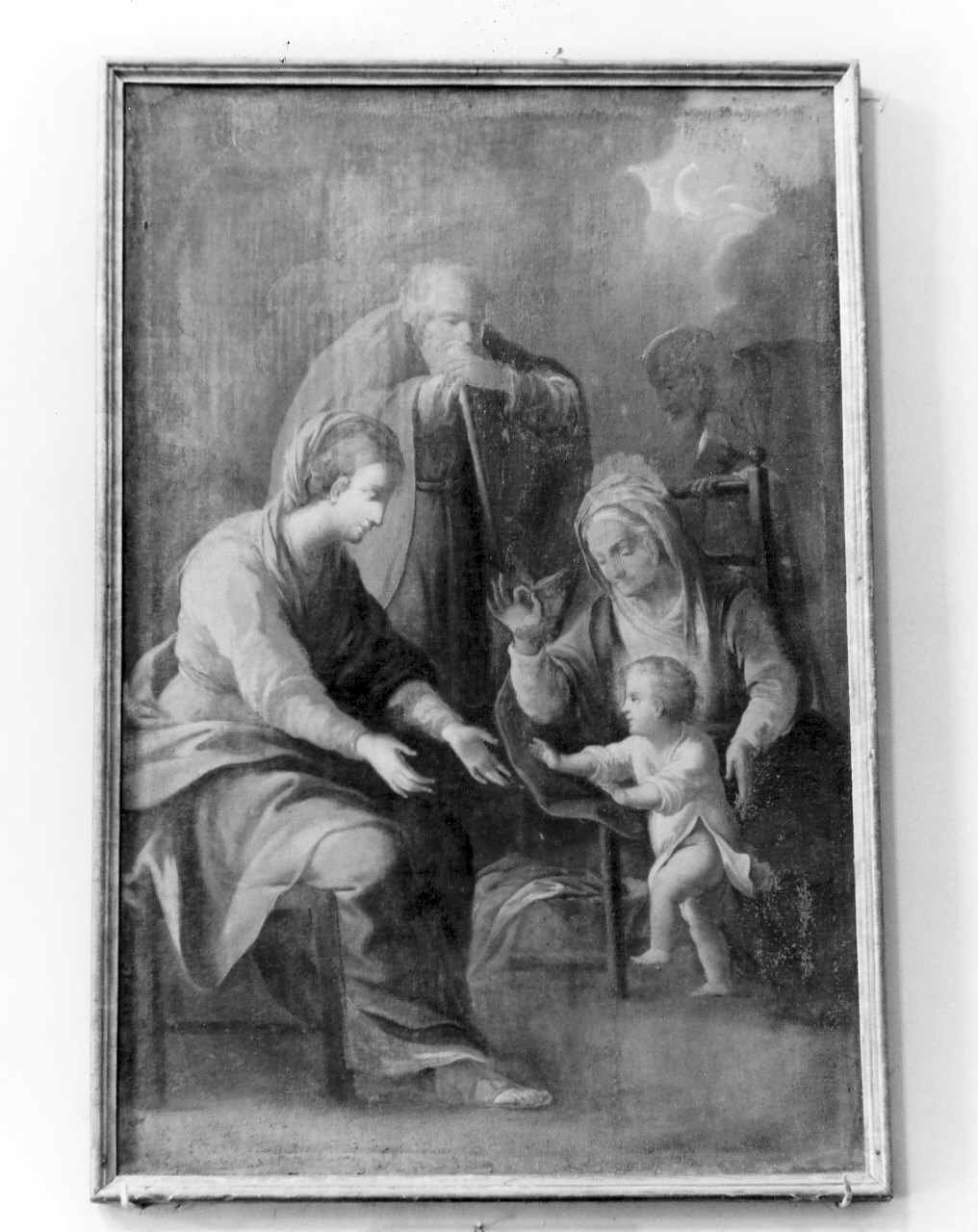 Sant'Anna con la Madonna Gesù Bambino San Giuseppe e San Gioacchino (dipinto, opera isolata) - ambito calabrese (fine/inizio secc. XVIII/ XIX)