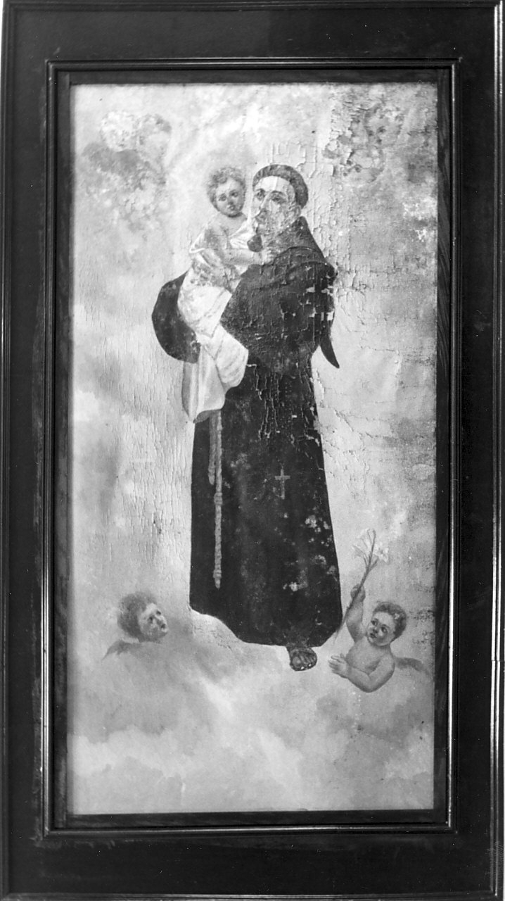 Sant'Antonio da Padova con il bambino (dipinto, opera isolata) - ambito calabrese (inizio sec. XX)