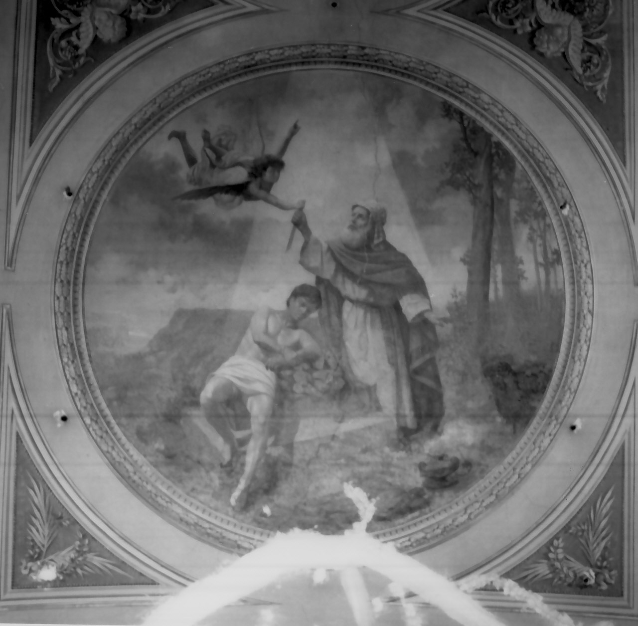 sacrificio di Isacco (dipinto, elemento d'insieme) di Zimatore Carmelo, Grillo Diego Antonio (fine/inizio secc. XIX/ XX)