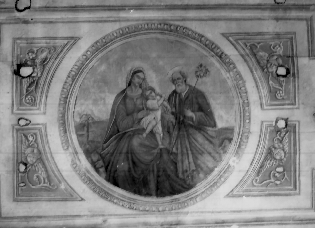 Sacra Famiglia (dipinto, elemento d'insieme) di Zimatore Carmelo, Grillo Diego Antonio (fine/inizio secc. XIX/ XX)