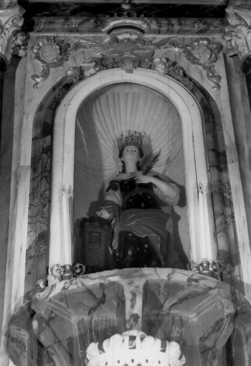 Santa Barbara (statua, opera isolata) - bottega Italia meridionale (fine sec. XVIII)