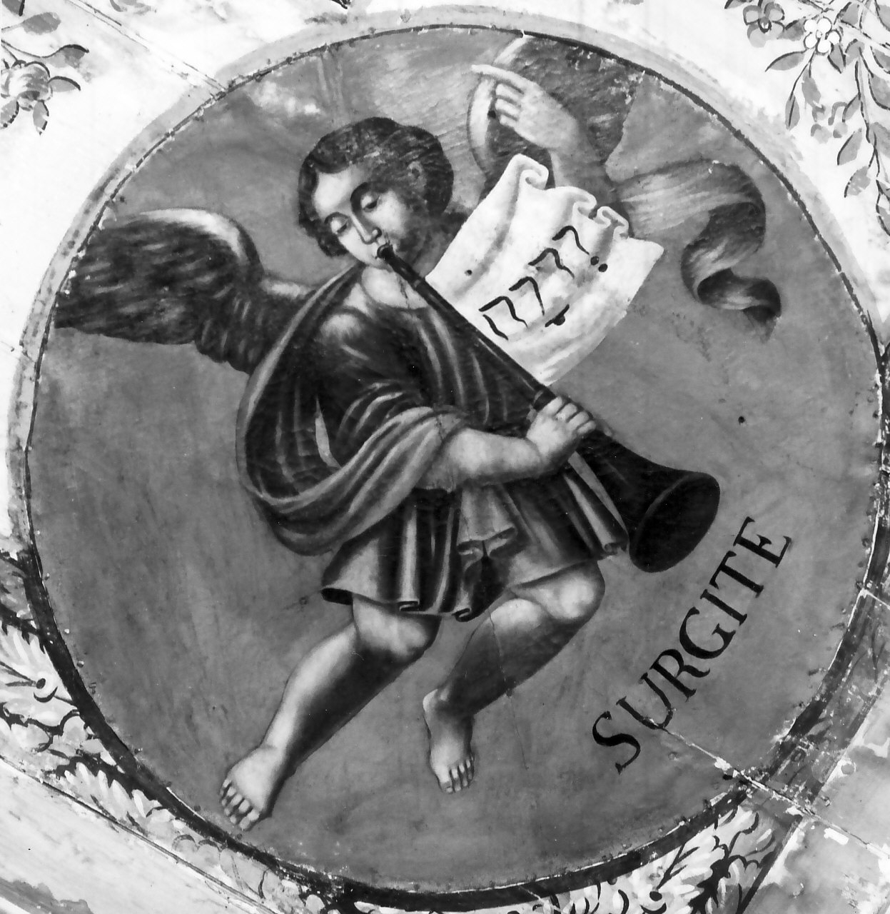 angelo (dipinto, elemento d'insieme) di Agazio Vincenzo (sec. XIX)