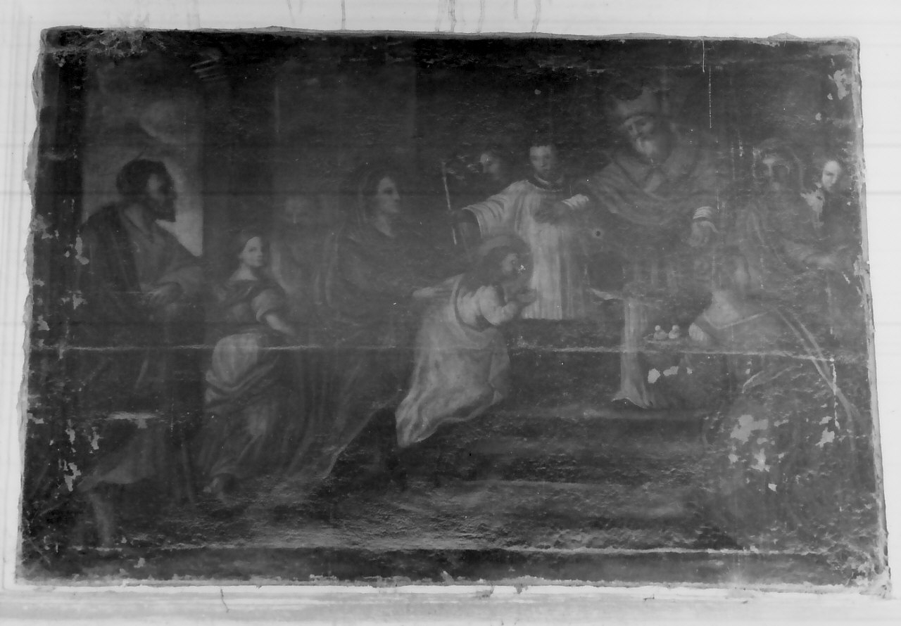presentazione di Gesù al tempio (dipinto, elemento d'insieme) - ambito Italia meridionale (sec. XVIII)
