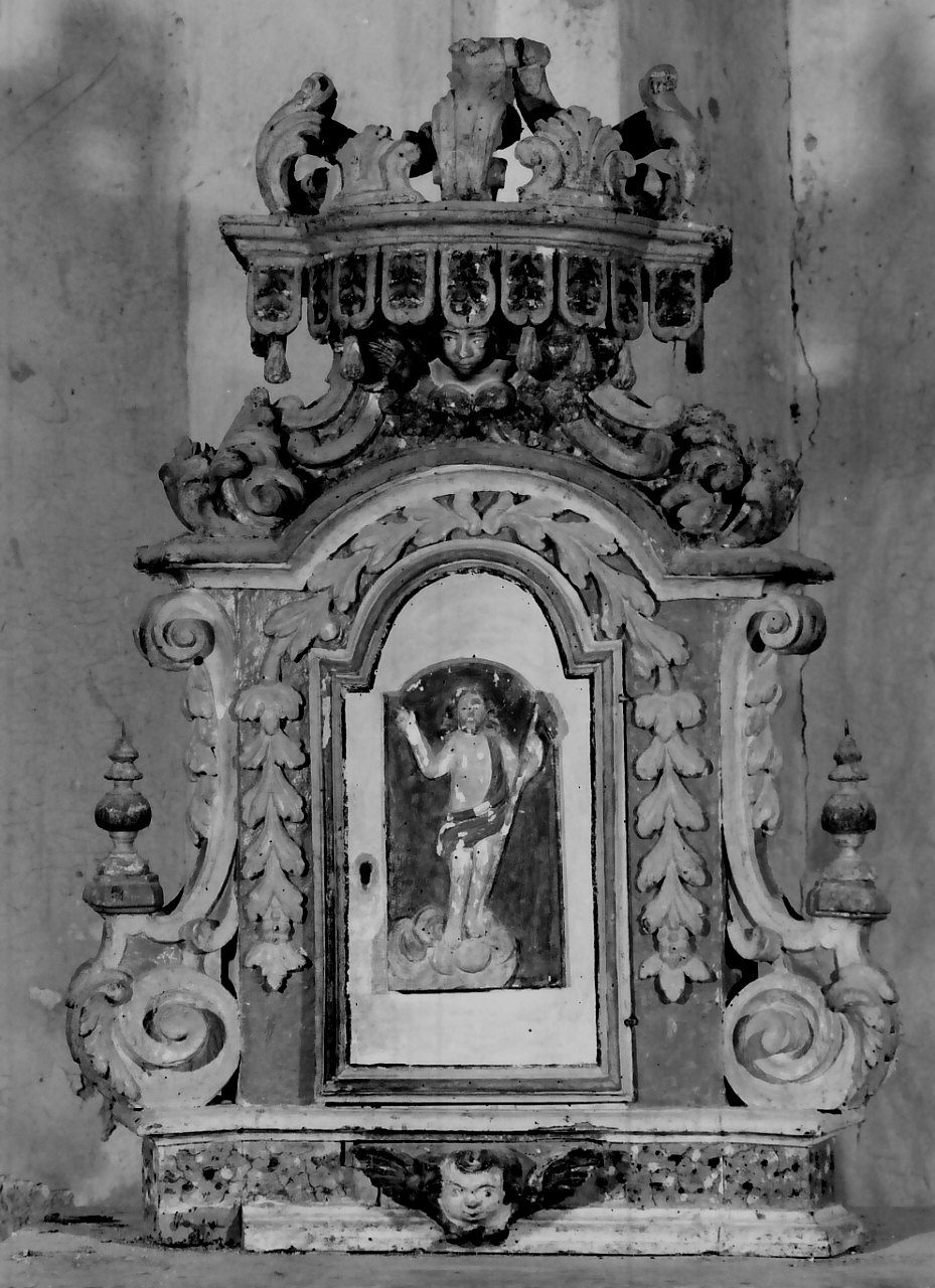 ciborio, opera isolata - bottega calabrese (sec. XIX)