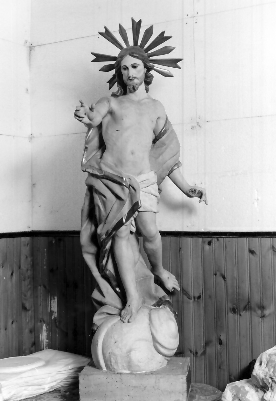 Cristo redentore benedicente (statua, opera isolata) - bottega Italia meridionale (fine/inizio secc. XIX/ XX)