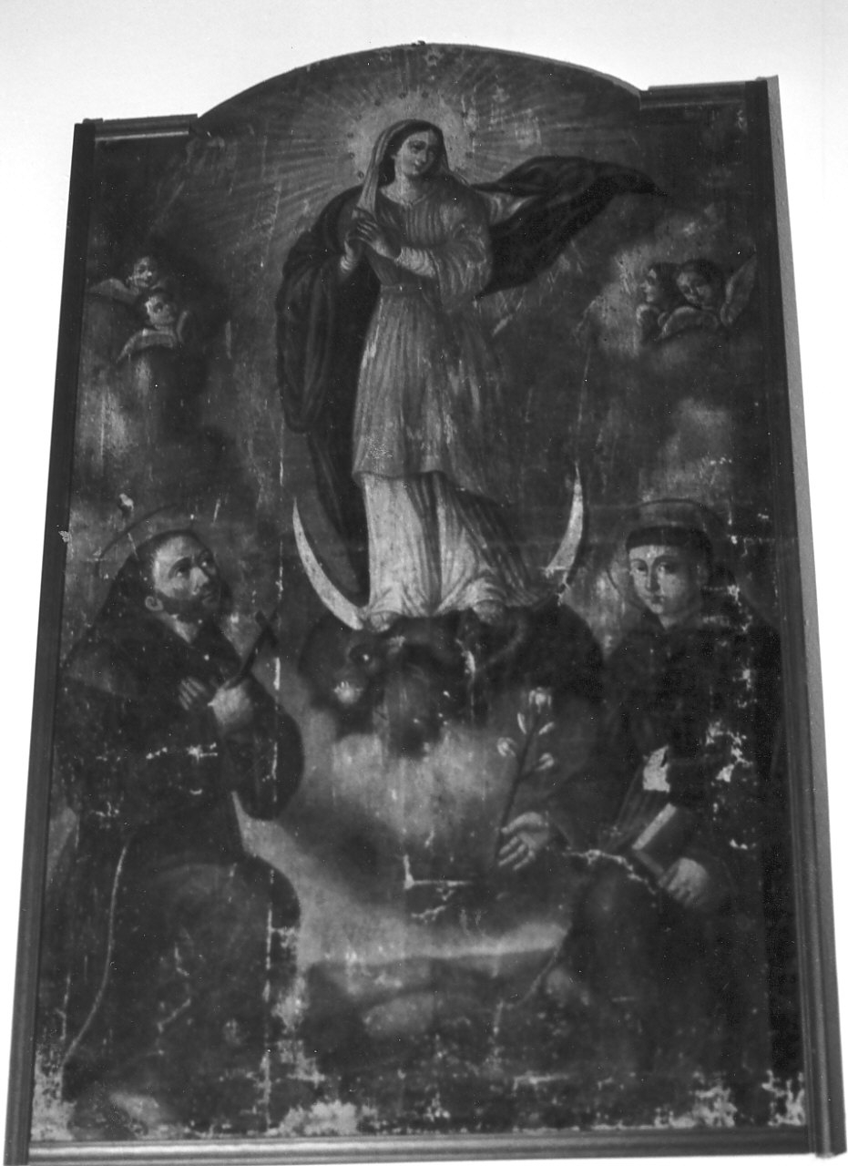 Madonna Immacolata e Santi (dipinto, opera isolata) - ambito Italia meridionale (sec. XIX)