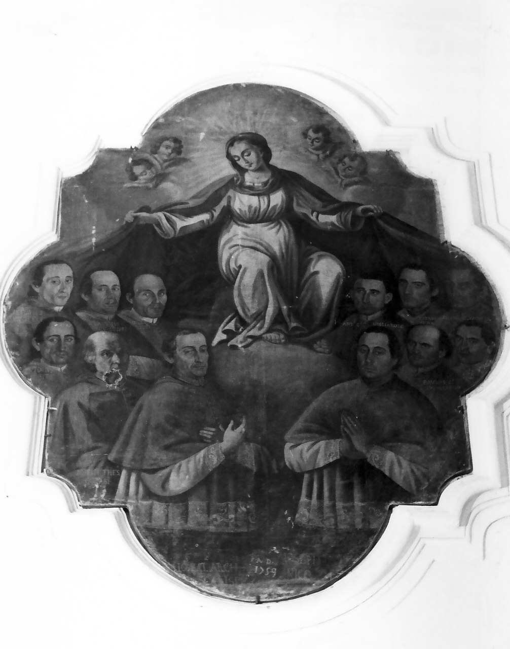 Madonna con altri personaggi (dipinto) - ambito calabrese (sec. XVIII)