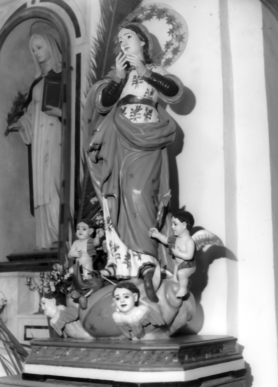 Madonna Immacolata (statua, opera isolata) di Drosi Pietro (seconda metà sec. XIX)