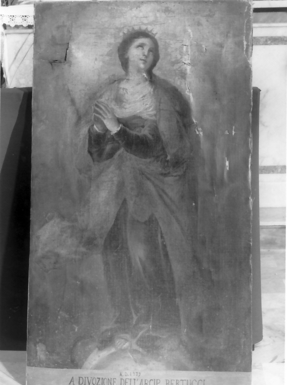 Maria Vergine (dipinto, opera isolata) - ambito calabrese (sec. XX)