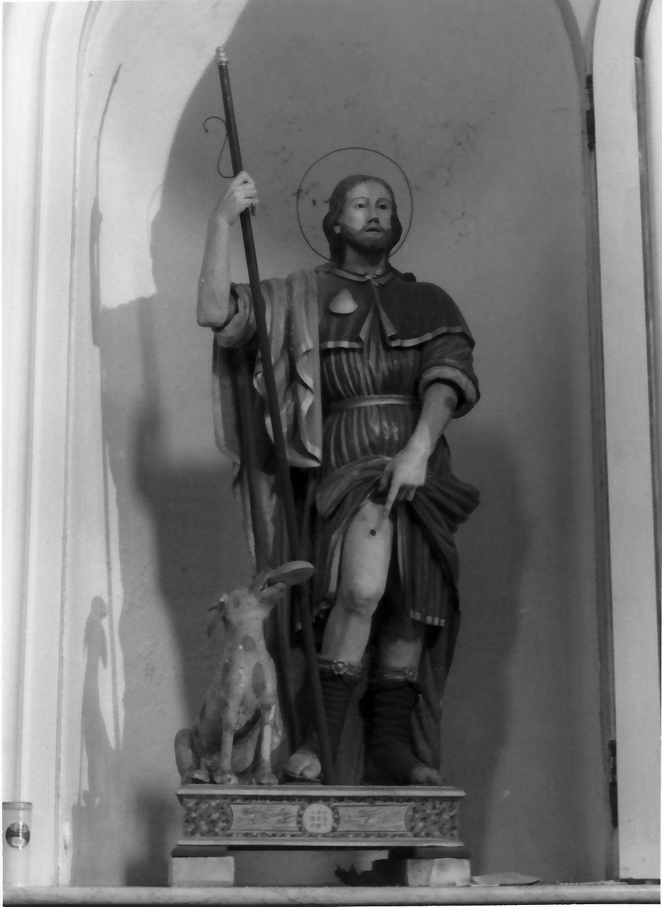 San Rocco (statua, opera isolata) - bottega calabrese (sec. XIX)