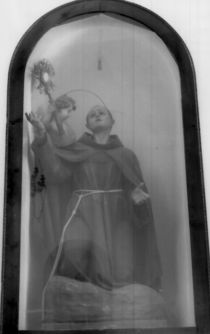 San Nicola da Tolentino (statua, opera isolata) - bottega Italia meridionale (fine/inizio secc. XVIII/ XIX)