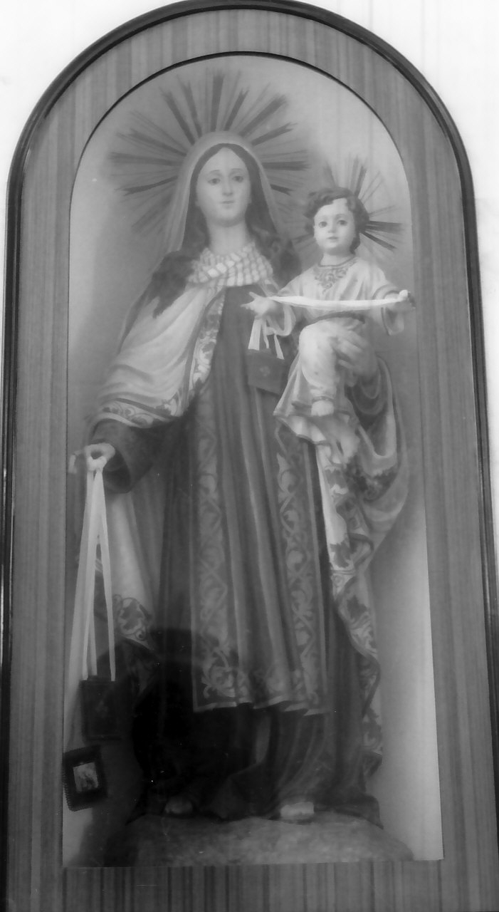 Madonna del Carmelo (statua, opera isolata) - bottega Italia meridionale (fine/inizio secc. XIX/ XX)