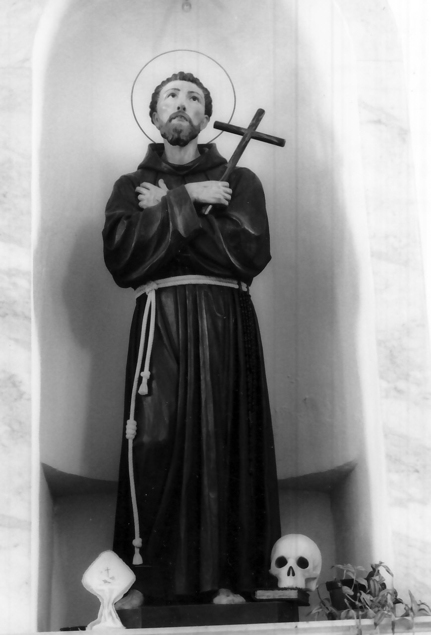 San Francesco d'Assisi (statua, opera isolata) - bottega calabrese (sec. XIX)