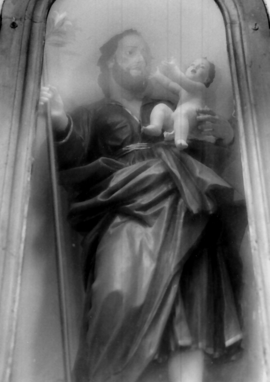 San Giuseppe e Gesù Bambino (statua, opera isolata) - bottega calabrese (fine/inizio secc. XVIII/ XIX)