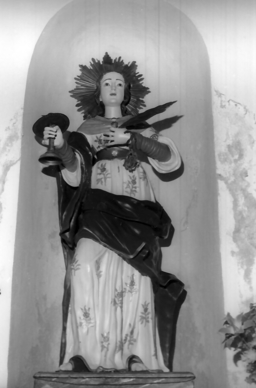 Santa Lucia (statua, opera isolata) - bottega Italia meridionale (fine/inizio secc. XIX/ XX)