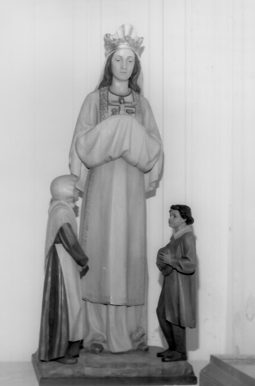 apparizione della Madonna della Salute (gruppo scultoreo) - bottega Italia settentrionale (fine/inizio secc. XIX/ XX)