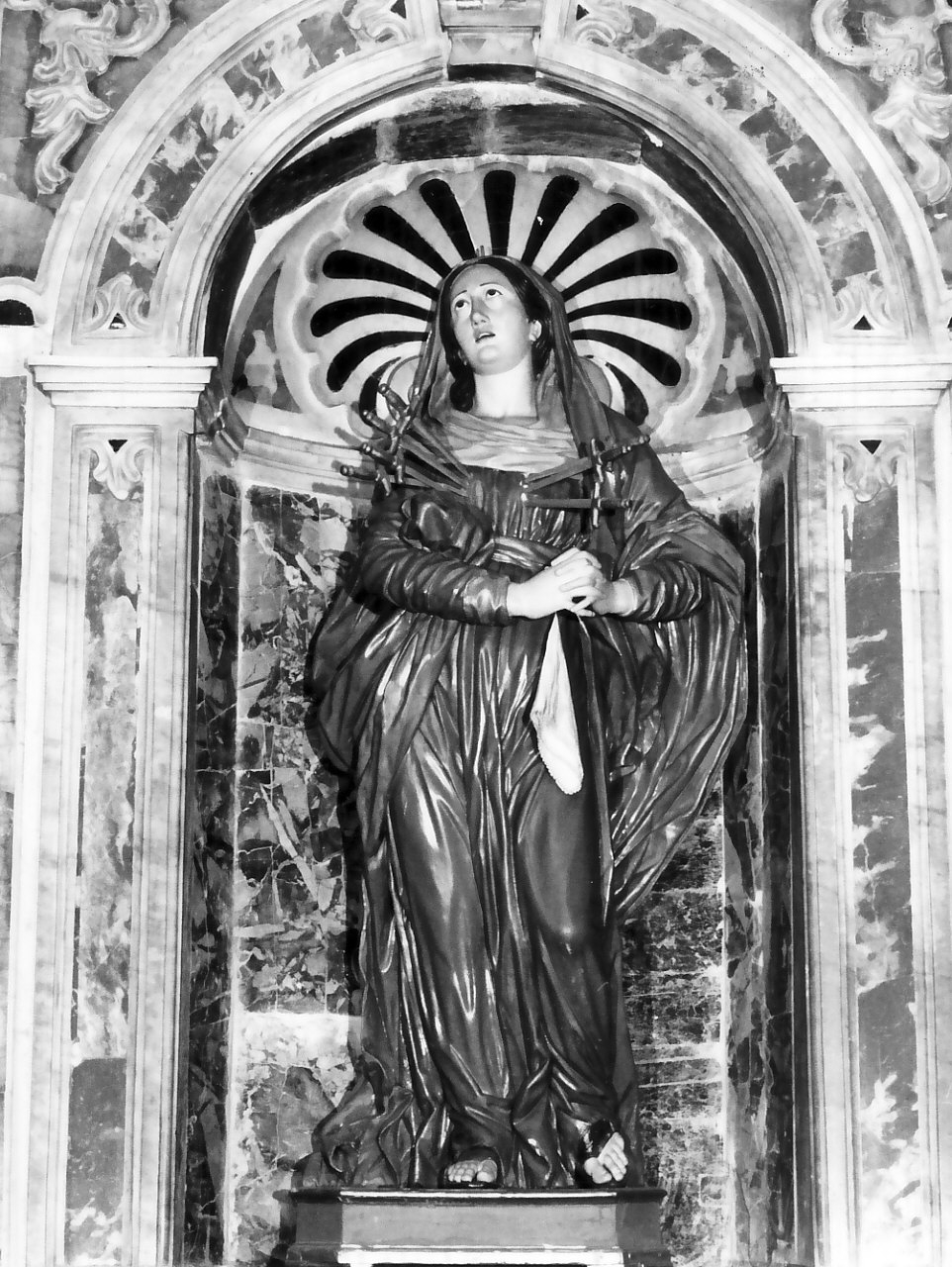 Madonna Addolorata (statua, opera isolata) - bottega Italia meridionale (fine/inizio secc. XVIII/ XIX)