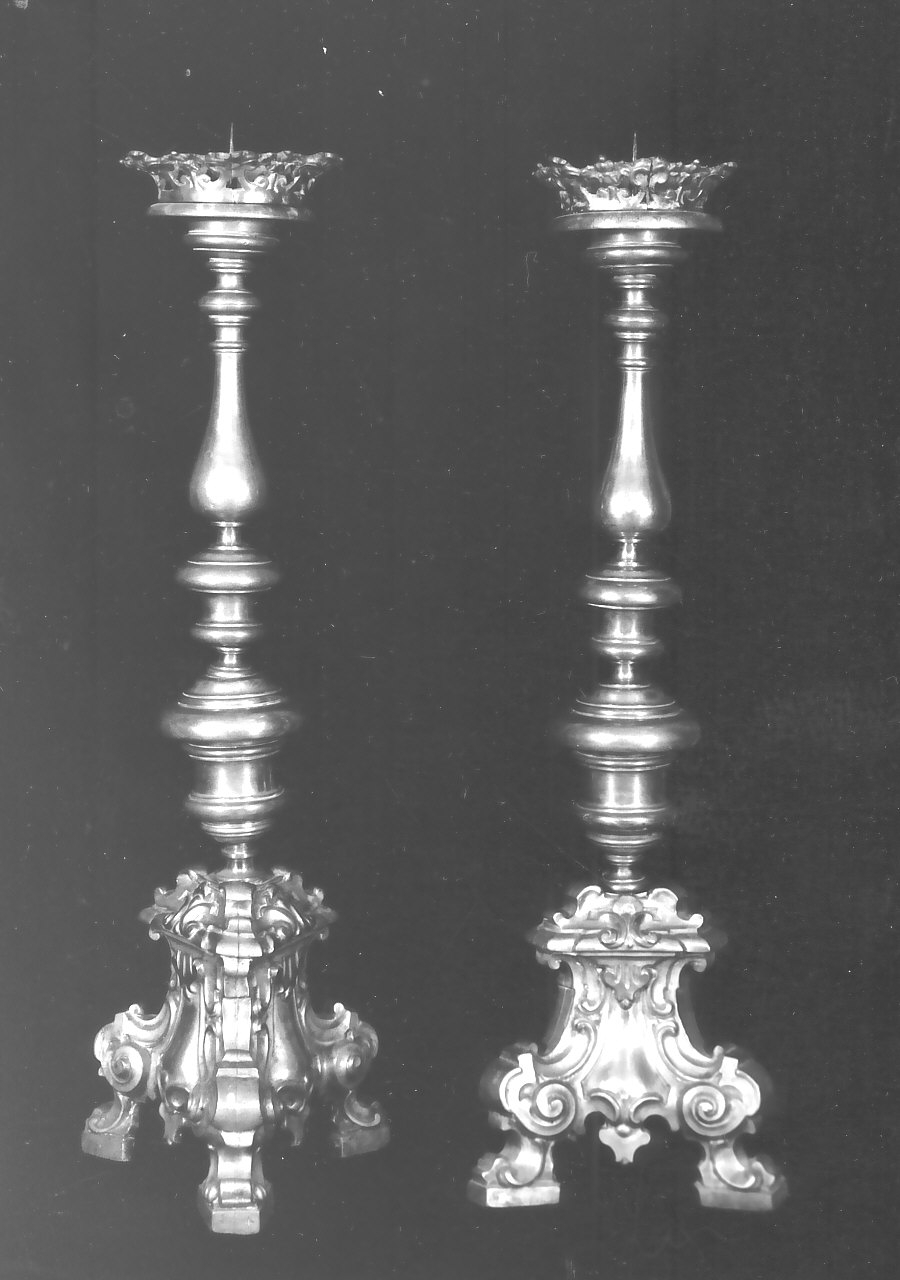 candelabro, serie - bottega Italia meridionale (sec. XIX)
