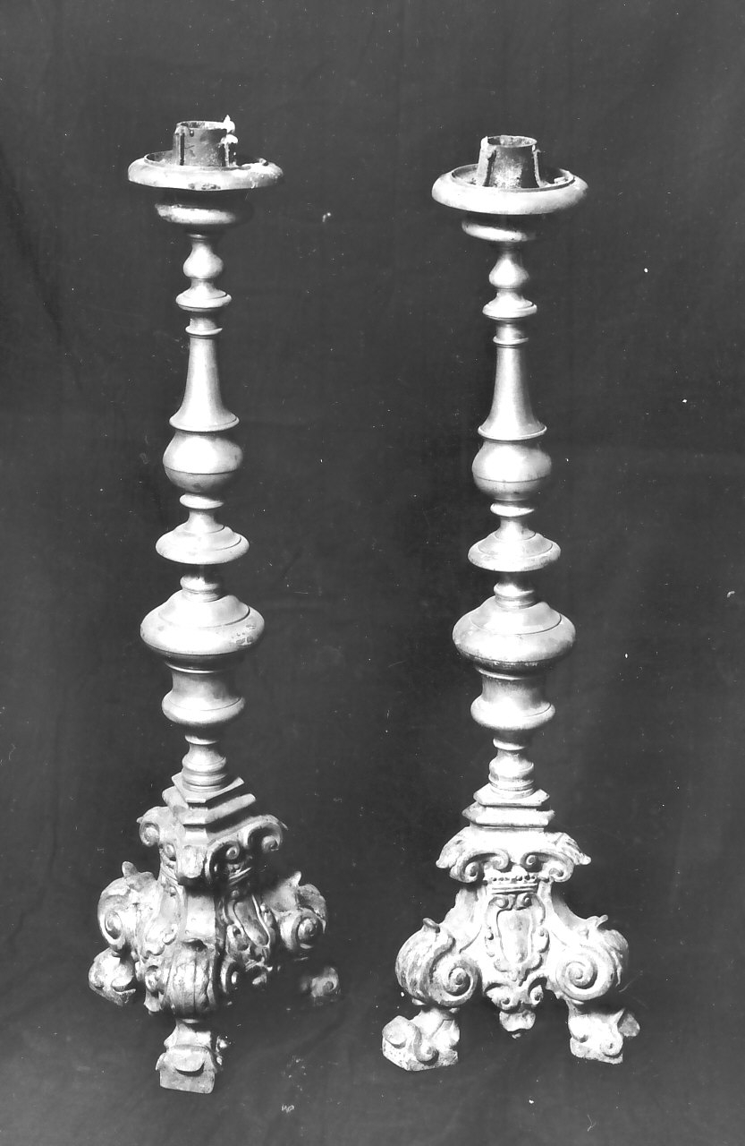 candelabro, serie - bottega Italia meridionale (sec. XVIII)