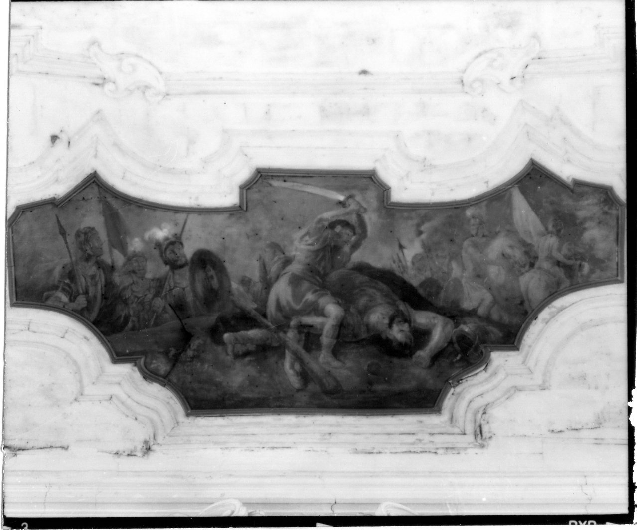 David decapita Golia (dipinto) di Cacciapuoti Nicola (sec. XVIII)