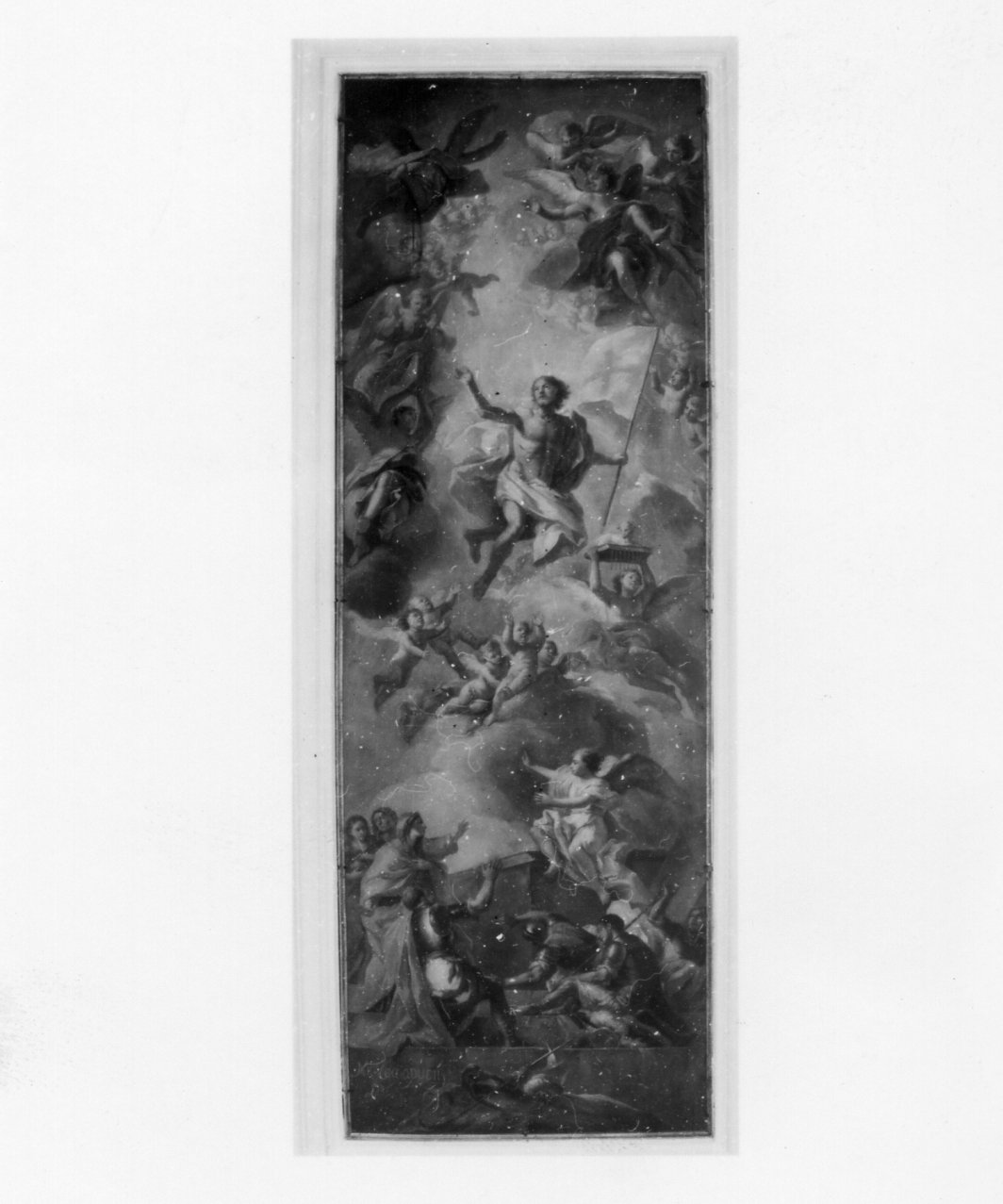 resurrezione di Cristo (dipinto) di Cacciapuoti Nicola (sec. XVIII)