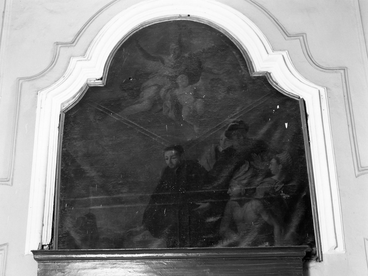 San Francesco Saverio battezza gli indigeni (dipinto, frammento) di Cacciapuoti Nicola (secondo quarto sec. XVIII)